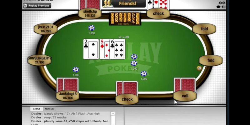 Luật chơi chi tiết về replay poker