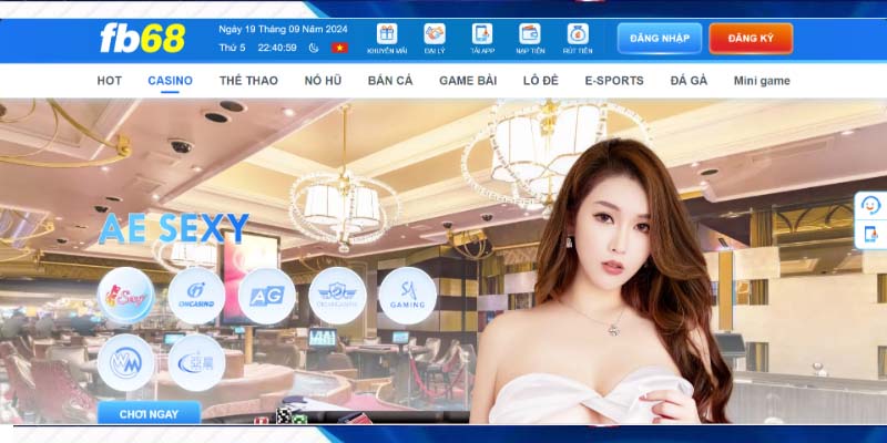 Trải nghiệm độc đáo khi tham gia Casino FB68